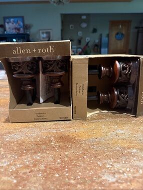 allen + roth Bronze Decorative Curtain Holdbacks - Set of 2